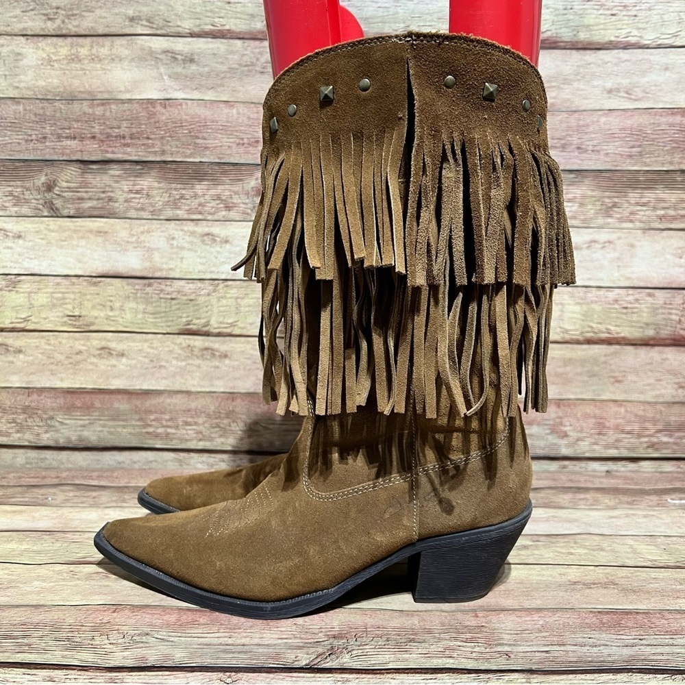Roper Fringe Western Boots